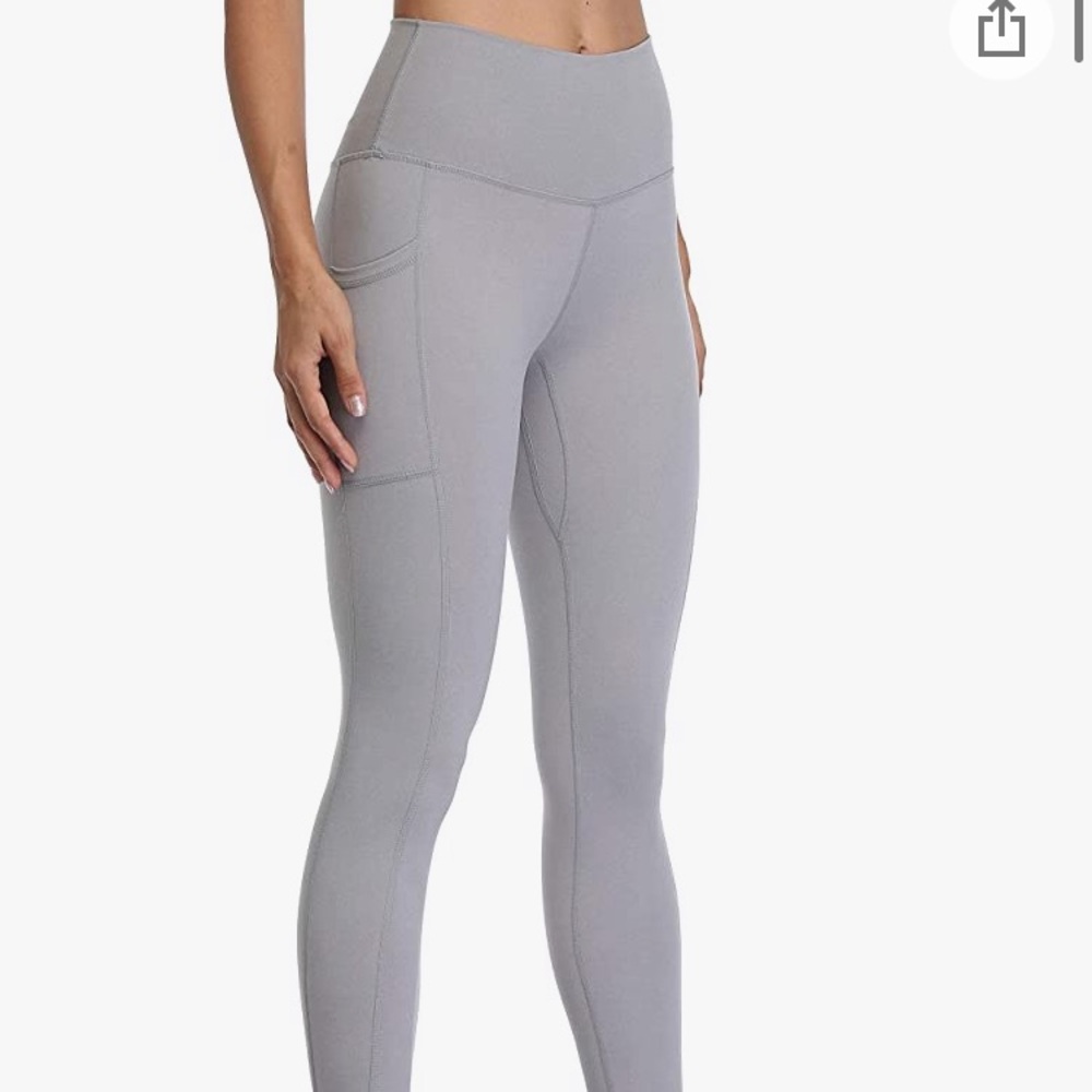 High Waisted 7/8 Length Leggings w/ Pockets